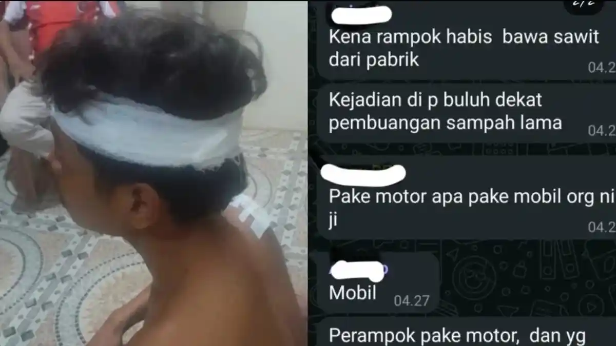 Sopir Sawit di Tanjabbar Jambi Dirampok  Usai Antar Buah, Kepala Korban Sampai Diperban 