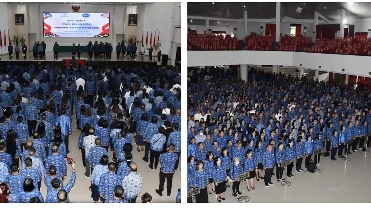 Apel Kerja Awal Tahun 2026, Pimpinan Unsrat Manado Tekankan Penguatan Integritas dan Etos Kerja