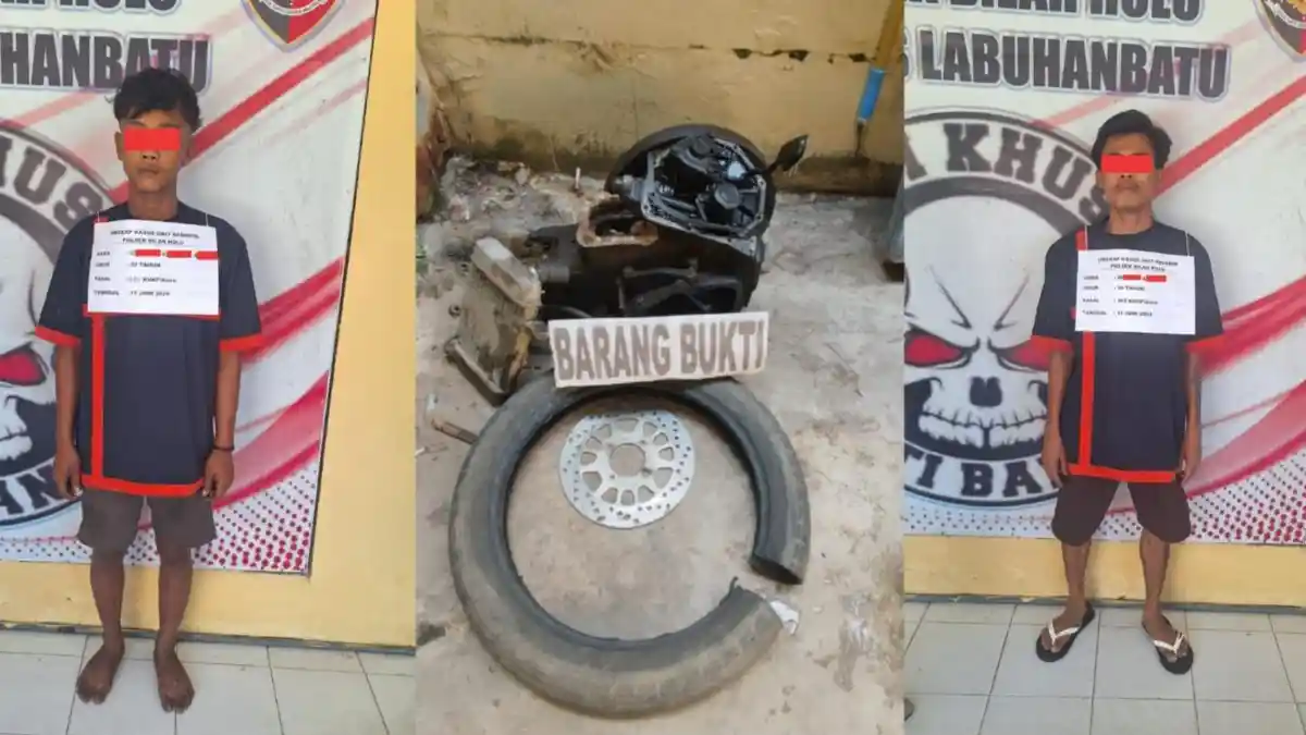 Basmi Curat, Polsek Bilah Hulu-Polres Labuhanbatu Tangkap Pelaku Pencurian Motor dan Mesin Dompeng