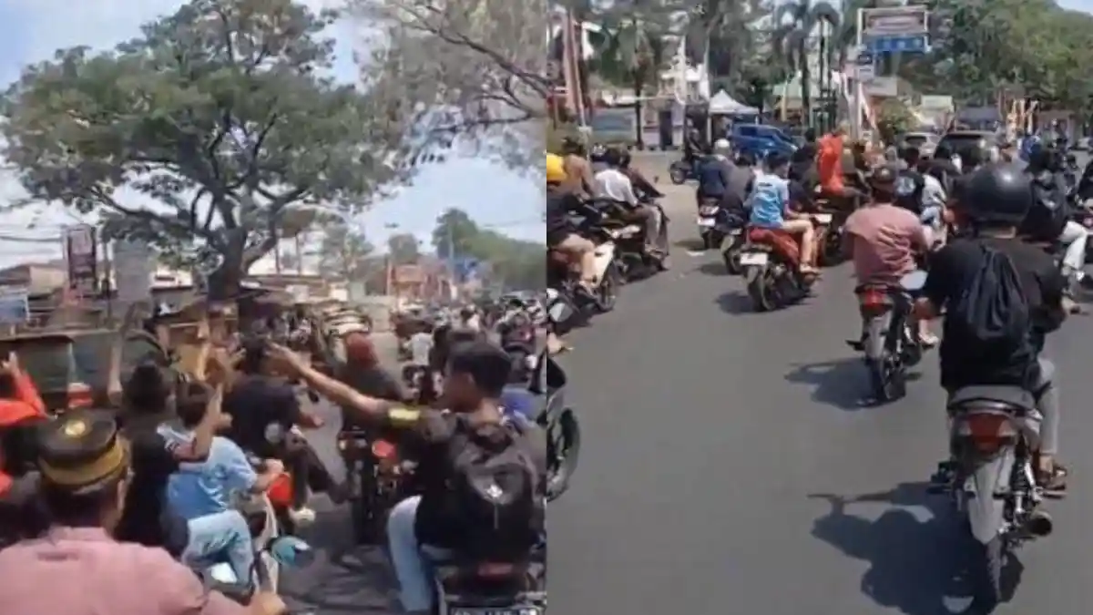 Rombongan Pengantar Jenazah Pakai Motor Knalpot Brong & Ugal-ugalan, Aksinya Bikin Warga Kesal