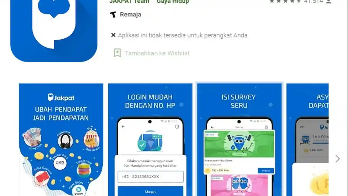 Aplikasi Penghasil Uang Jakpat, Modal Isi Survey Langsung Dapat Cuan