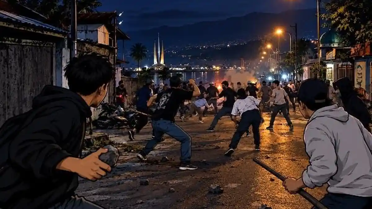 BREAKING NEWS: Bentrokan Antar Pelajar di Palu Diwarnai Aksi Saling ...