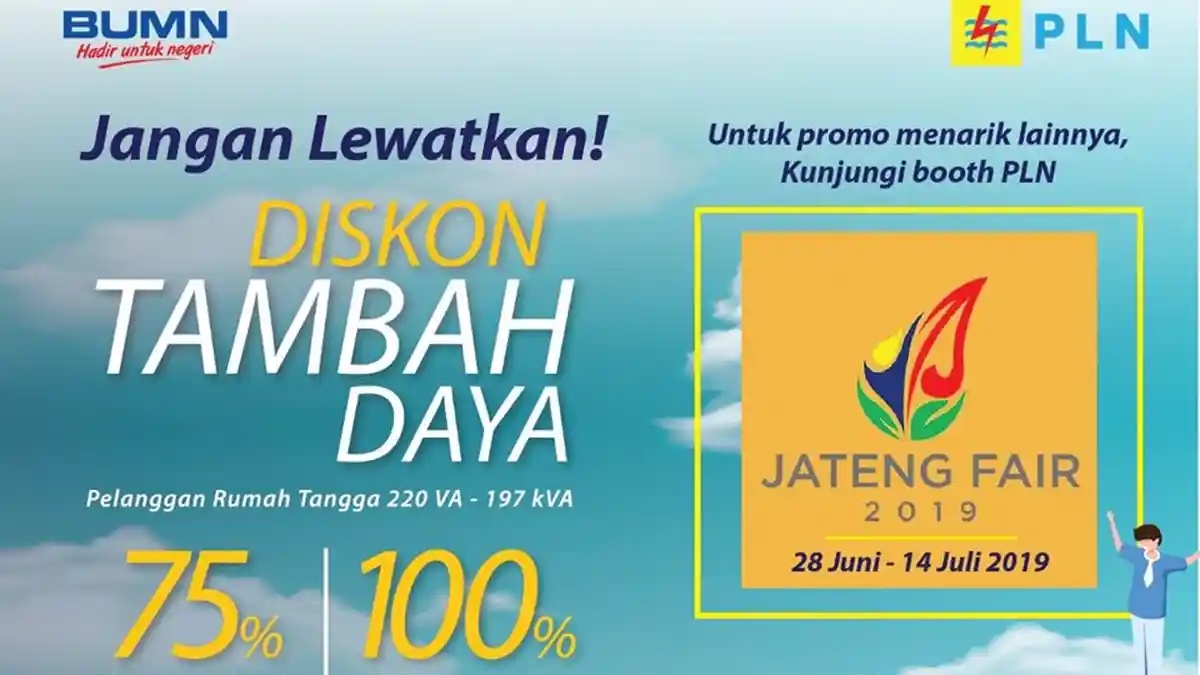 PLN Hadir Meriahkan Jateng Fair 2019, Tawarkan Diskon Tambah Daya 100%