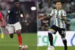 HEAD TO HEAD Gelandang Argentina dengan Gelandang Prancis