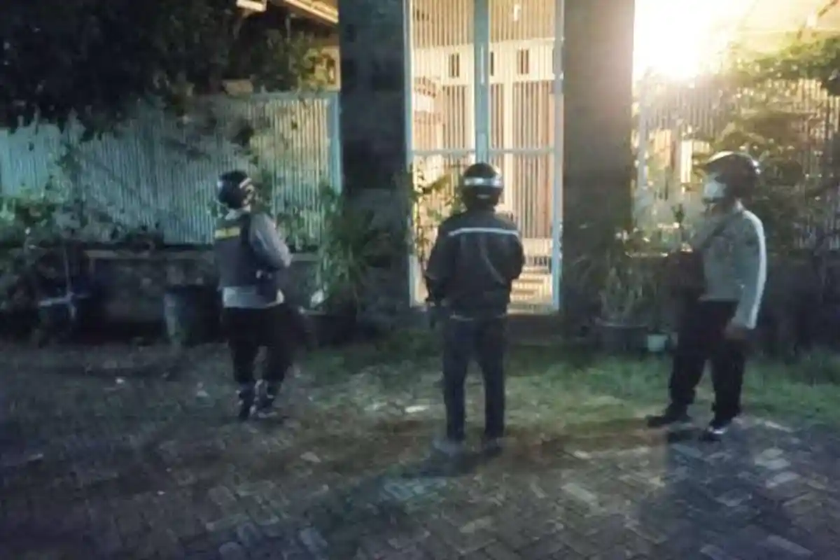 Aman Ditinggal Mudik Lebaran 2024, Polisi Patroli Rumah Kosong di Mojoroto Kota Kediri