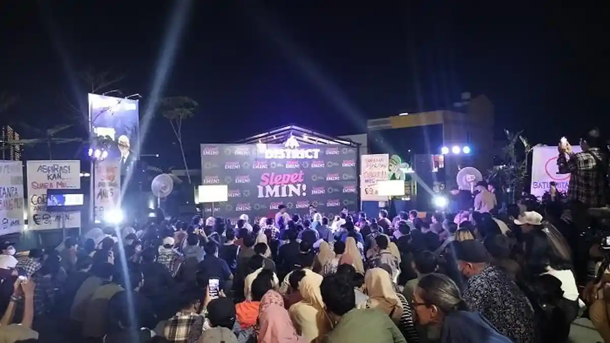 Cawapres Muhaimin Iskandar Sapa Muda-mudi Depok dalam Acara Slepet Imin
