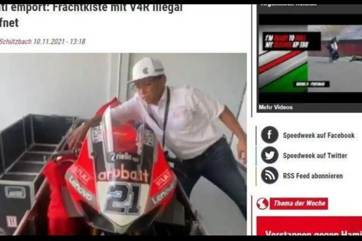 Bos Ducati Paulo Ciabatti Marah Besar Boks Motornya Dibuka Ilegal oleh Panitia Superbike di Lombok
