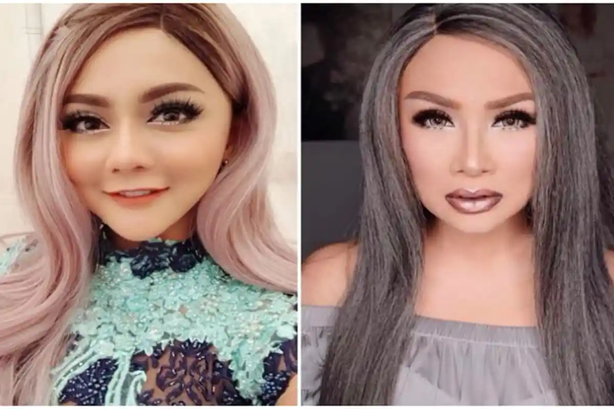 Biasa Pakai Rambut Palsu dan Makeup Cetar di Atas Panggung, Begini Wajah 4 Artis dalam Kesehariannya