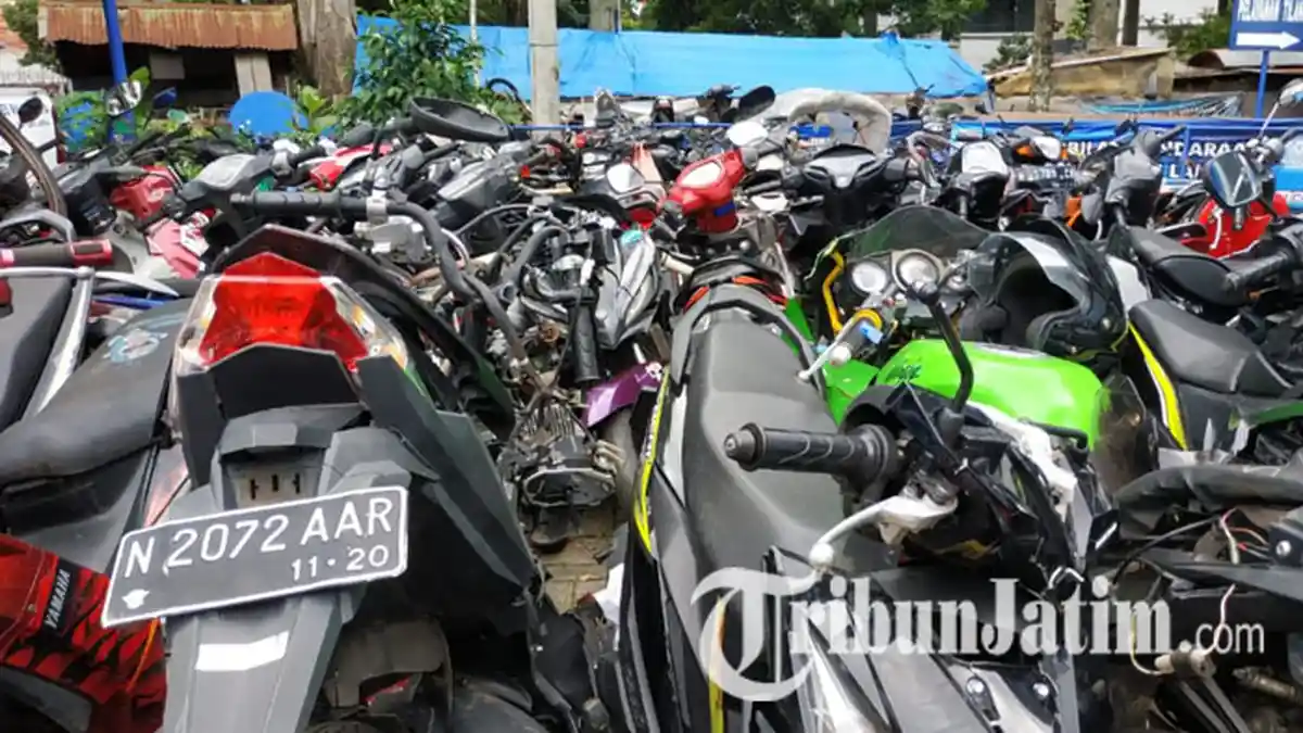 Banyak Kendaraan Mangkrak di Polres Malang Kota Bikin Sesak, Panggil Pemilik Motor Agar Diambil