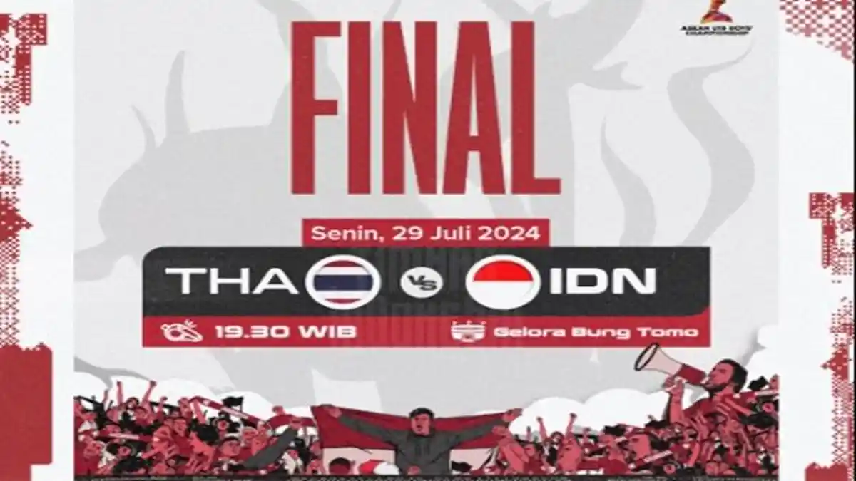 Link Siaran Langsung dan Live Score Timnas Indonesia vs Thailand di Final Piala AFF U19 2024