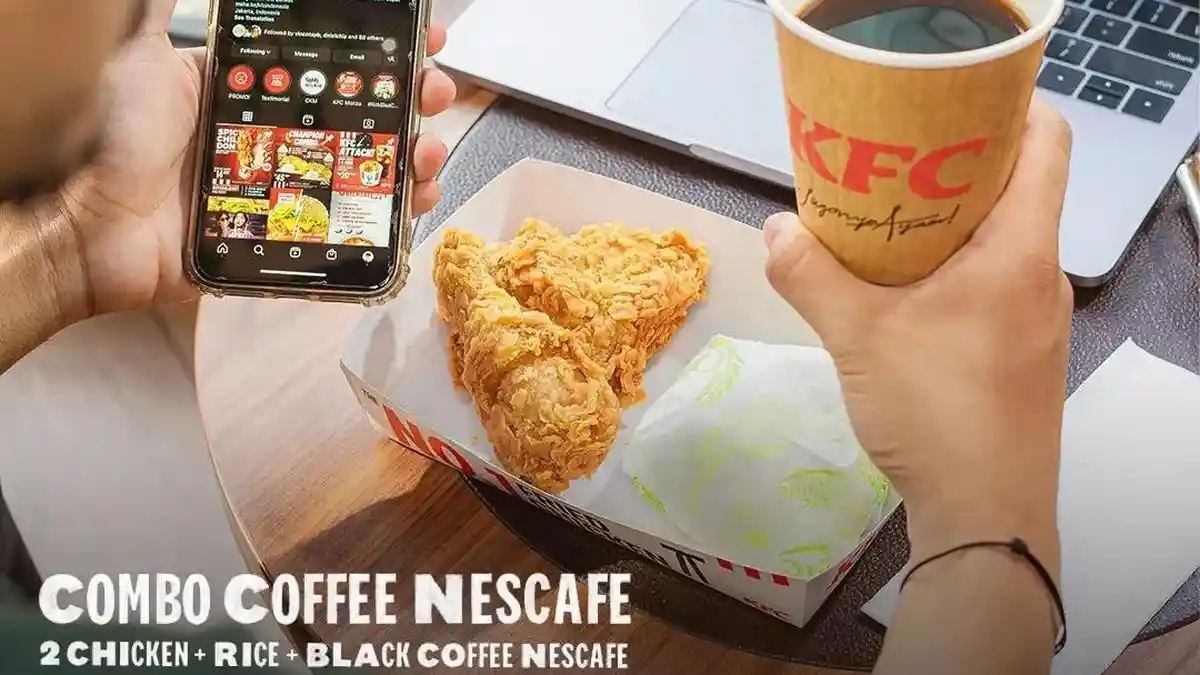 Promo KFC Hari Ini 19-20 November 2022, 2 Ayam+Nasi+Kopi 50.001, 2 Sup 3 ayam 2 Mocha Float 72.727