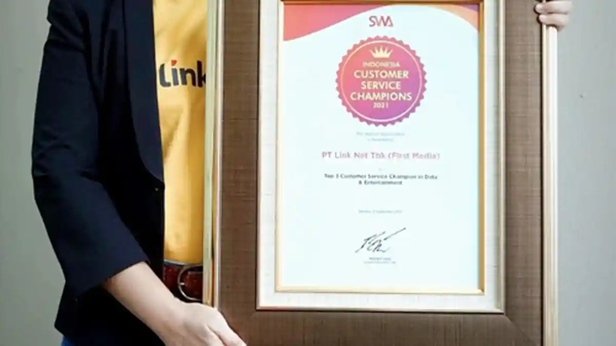 Link Net Raih Penghargaan Indonesia Customer Service Champions 2021