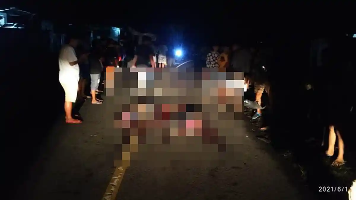 Kecelakaan Maut Dini Hari, Truk Tronton Tabrak Sepeda Motor di Bitung, Empat Pelajar Tewas