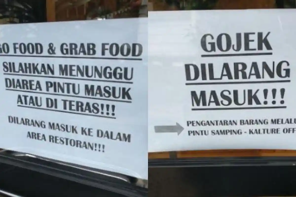 Viral Ojol Dilarang Masuk Restoran, Cuma Boleh Tunggu di Pintu Masuk atau Teras, Ini Kata Manajemen