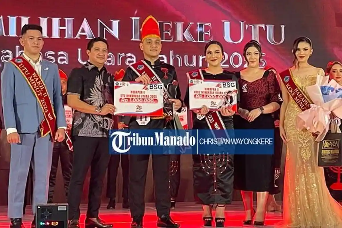 Daftar Nama dan Gelar Pemenang Keke Utu Minut 2025, 3 Besar Dapat Pertanyaan Spesial