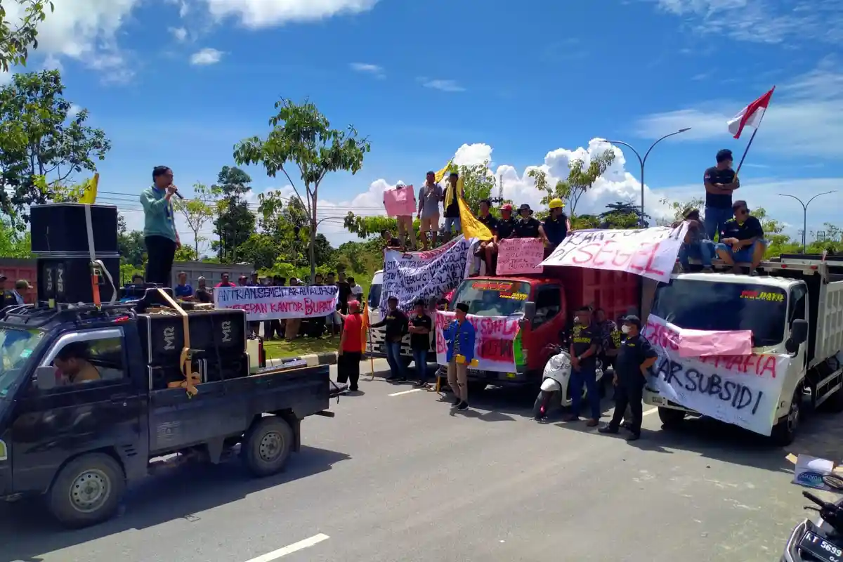 Soal Demo Depan Kantor Bupati PPU, Tuntut Kelangkaan Solar Hingga Dugaan Adanya Mafia BBM