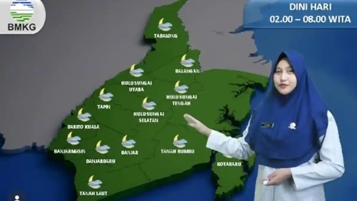 Prakiraan Cuaca Kalsel, Minggu 5 Juli 2026, Awas Panas di Banjar, Batola, Tala, Tanbu dan Kotabaru - Banjarmasinpost.co.id