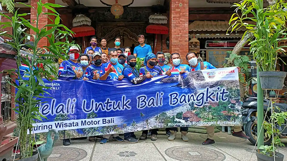 Sambil Kampanyekan Protokol Kesehatan, Dispar Bali Ajak Komunitas Sepeda Motor Adakan Touring Wisata