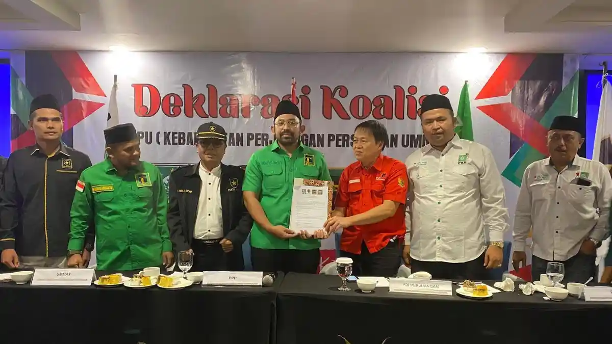 PKB, PDIP, PPP, dan Ummat Sepakat Berkoalisi Hadapi Pilwako Padang 2024
