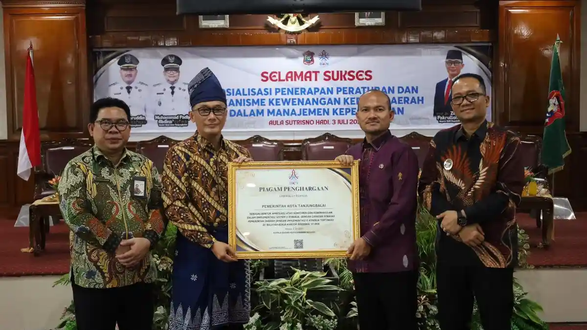 Kepala BKN RI Apresiasi Tanjungbalai, Raih Peringkat Tertinggi Implementasi E-Kinerja - Tribun-medan.com