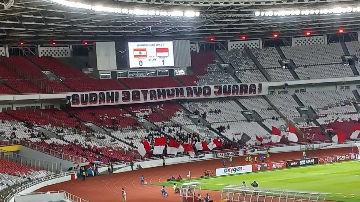 Suporter Timnas Indonesia: Sudahi 32 Tahun, Ayo Juara