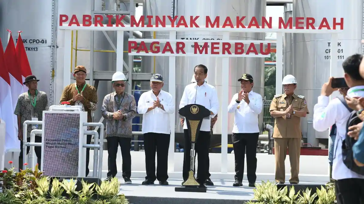 Bupati HM Ali Yusuf Siregar Hadiri Peresmian Pabrik Minyak Makan Merah di Pagar Merbau