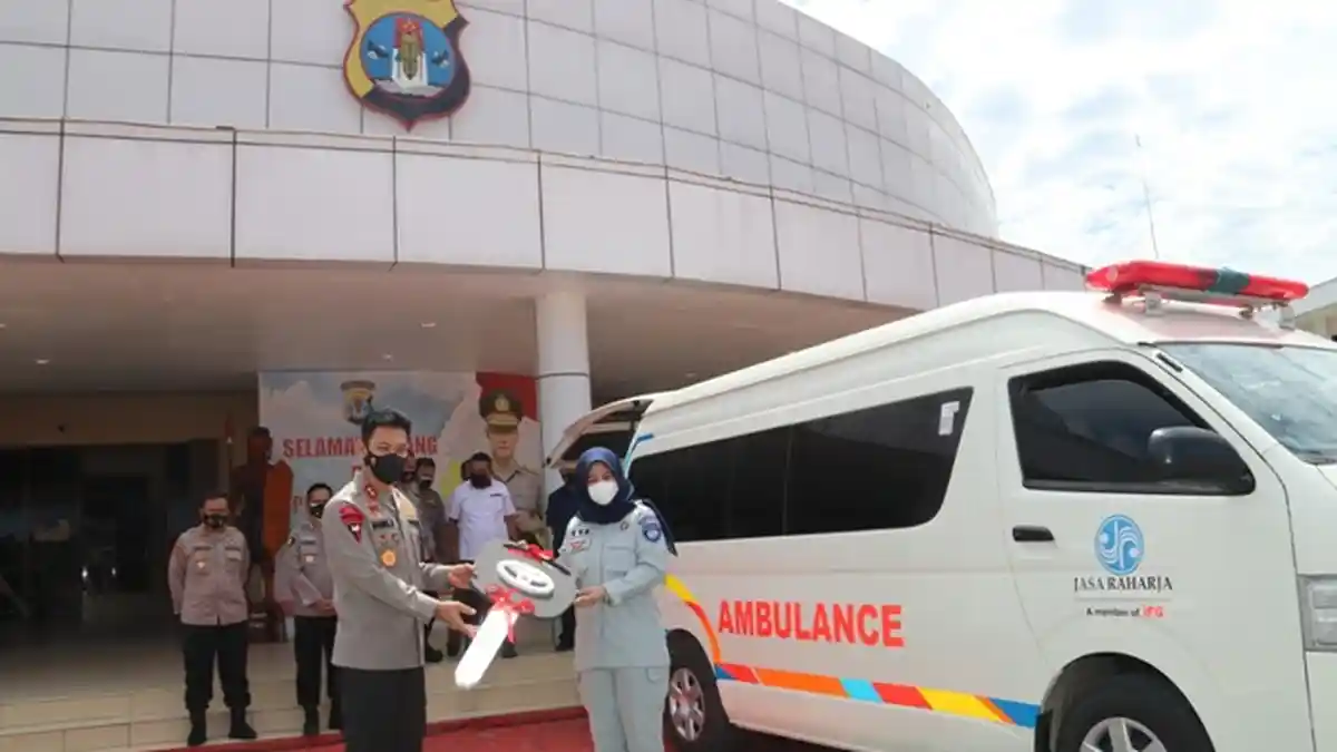 Polda Kaltara Terima Bantuan Satu Unit Ambulans dari Jasa Raharja Cabang Kaltimtara