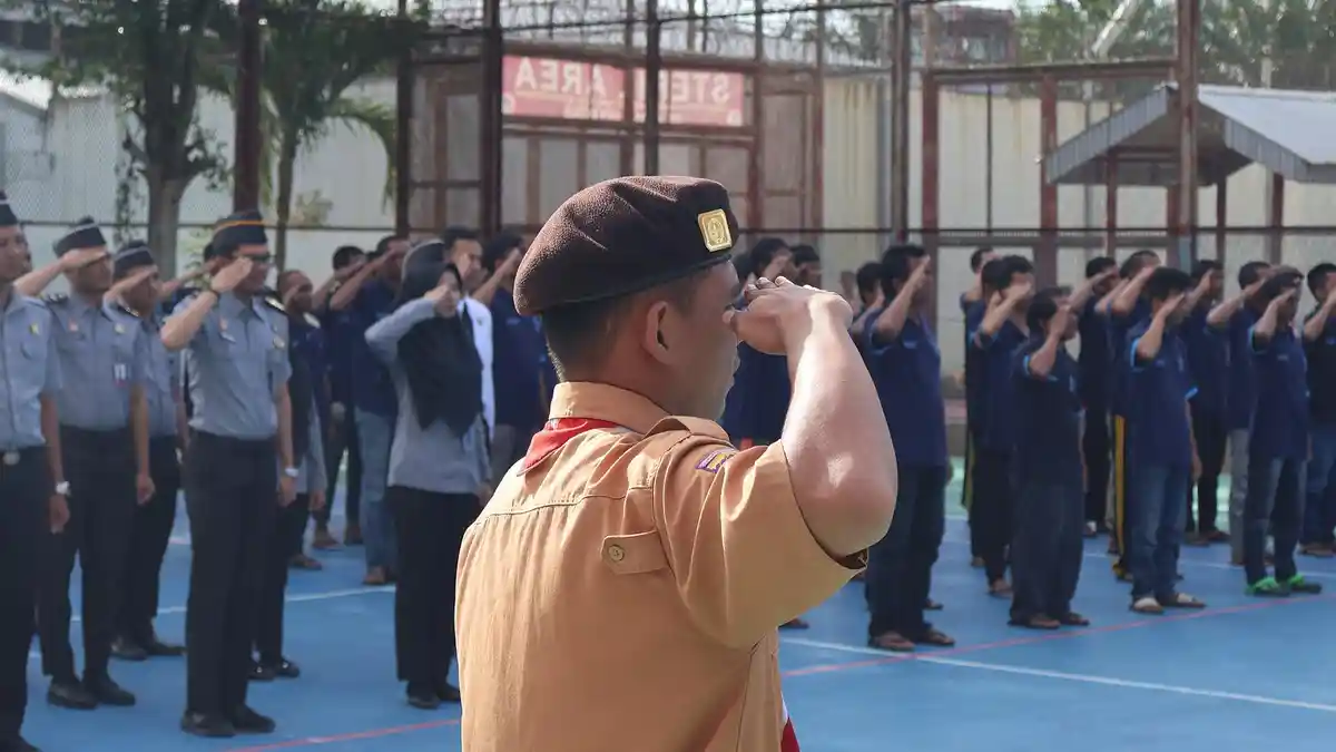 Tanamkan Cinta Tanah Air, Lapas Pemuda Langkat Gelar Upacara Hari Kesadaran Berbangsa dan Bernegara
