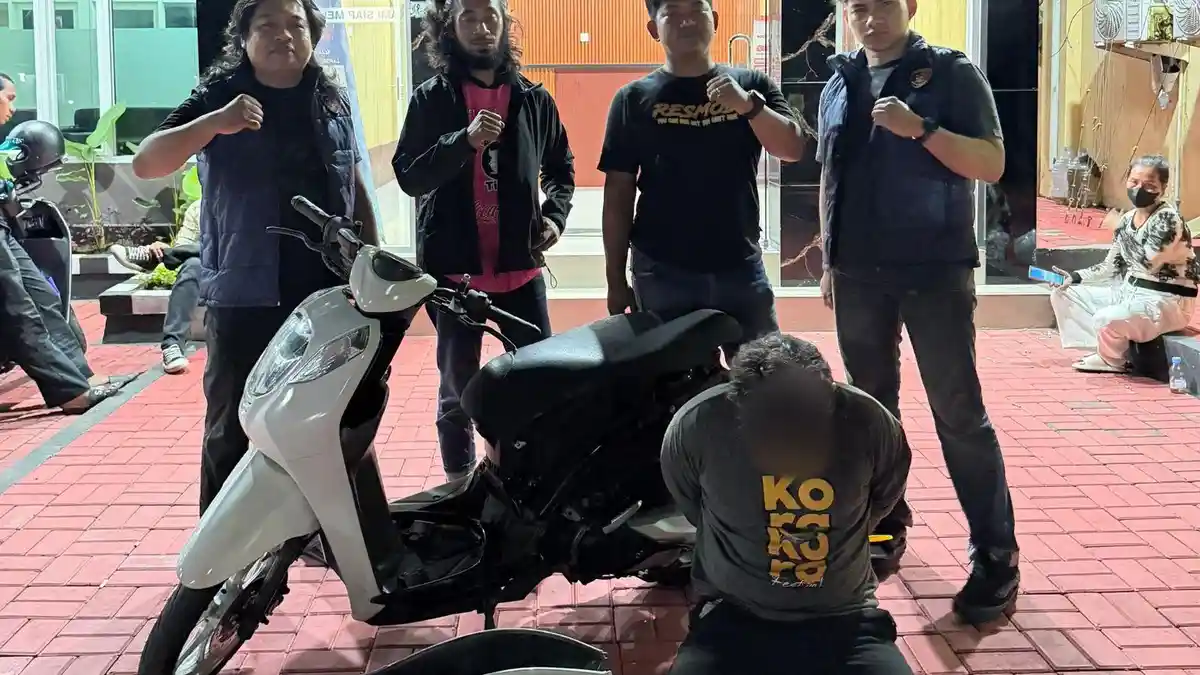 Bawa Kabur Motor dari Parkiran Kontrakan, Resmob Macan Gamalama Ringkus Pelaku Curanmor di Ternate