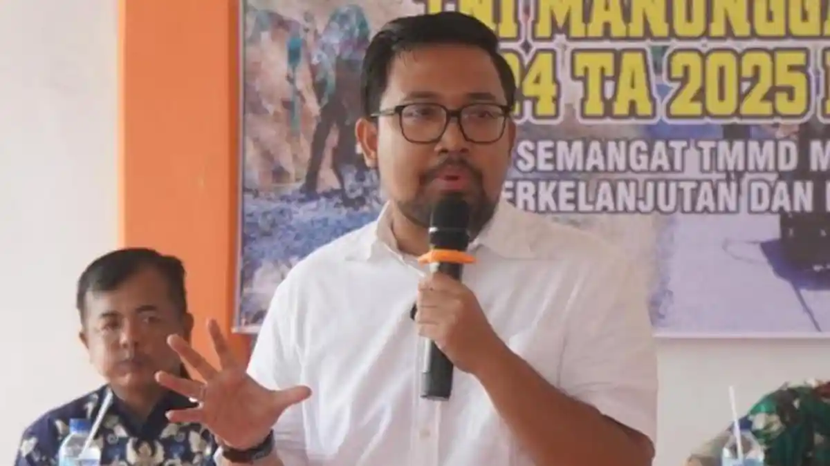 Trihandy Wabup Nganjuk Buka Gerakan Pangan Murah dan B2SA Di Lokasi TMMD