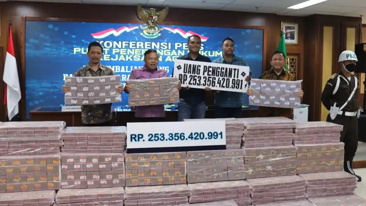 Kejagung Setor Rp253 Miliar ke Kas Negara dari Kasus Korupsi IM2, Begini Penampakan Uangnya