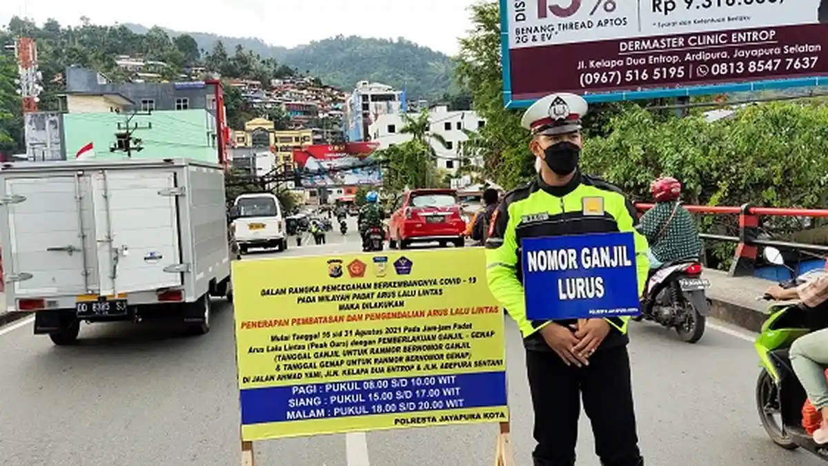Warga Pertanyakan Sistem Lalin Ganjil Genap di Kota Jayapura
