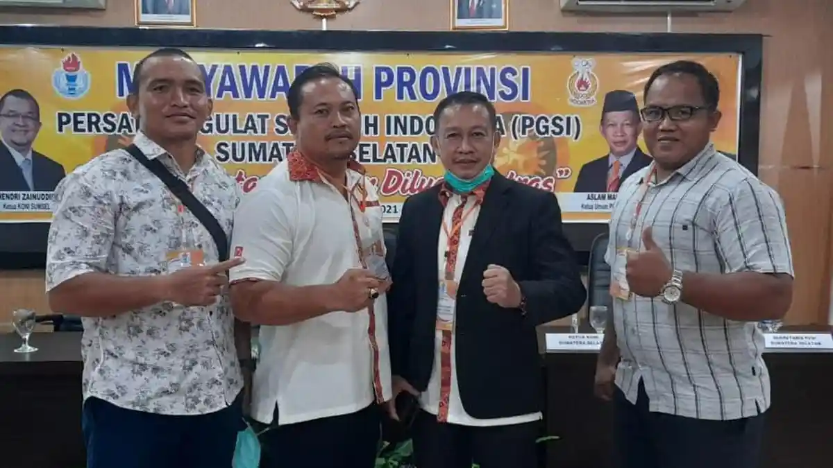 Dua Kali Pimpin PGSI Sumsel, Aslam Mahrom Optimis Gulat Sumsel Sabet Medali Emas di PON Papua