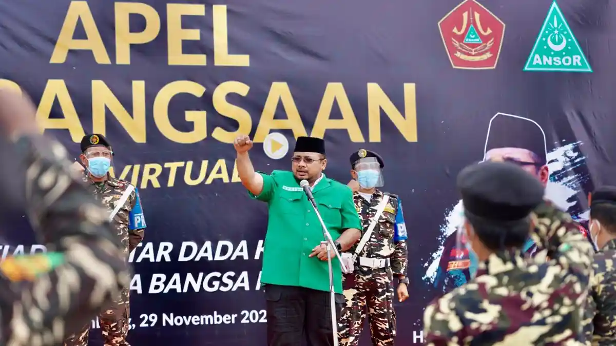 Ketum Ansor Instruksikan Anggota Banser Bantu Aparat Jaga Rumah Ibunda Mahfud MD