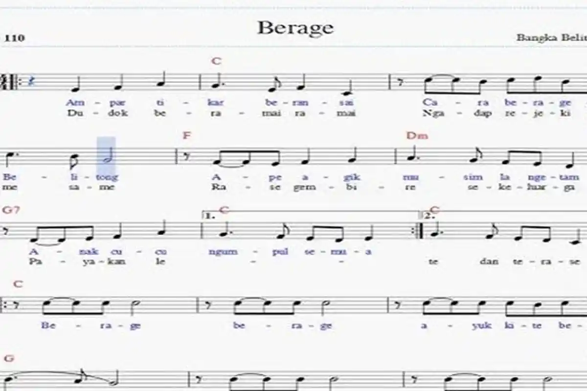 Lirik dan Makna Lagu La Berage dari Belitung: Kebersamaan dalam Tradisi