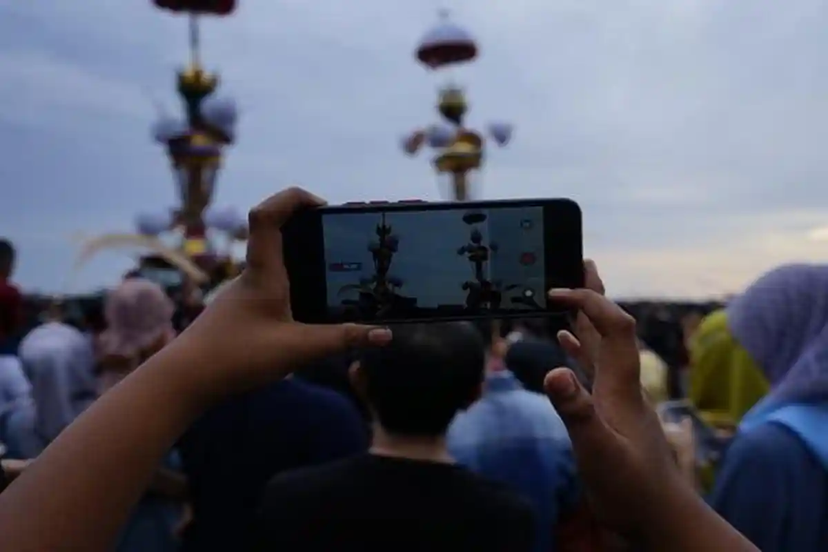 Kerangka Fisik Tabuik Setinggi 4 Meter Masih Berada di Bibir Pantai Gandoriah