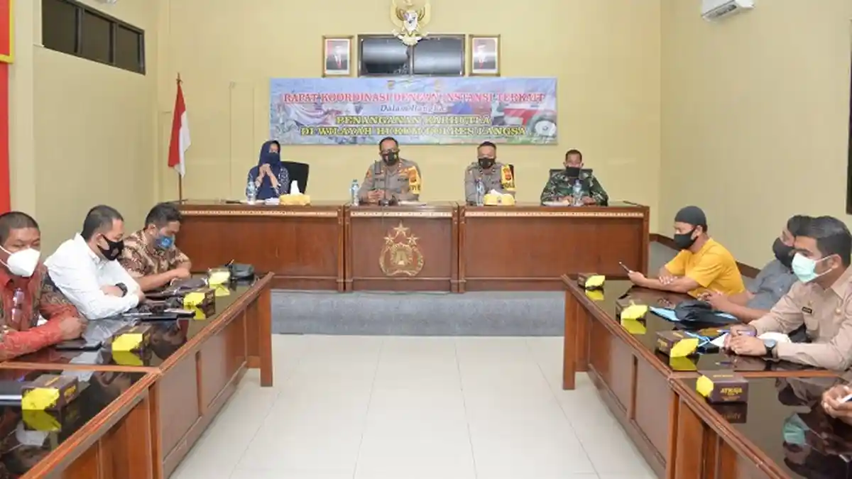Polres Langsa Gelar Rakor Antisipasi Karhutla