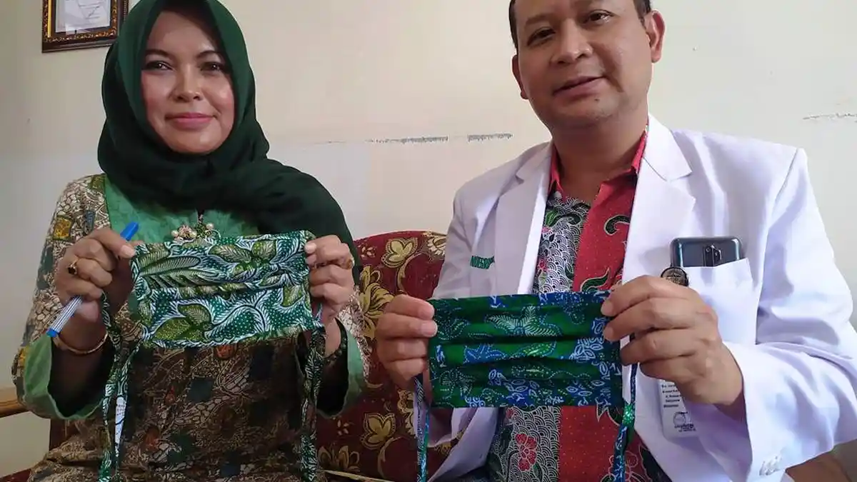 Berkah Virus Corona, IDI Banyumas Bikin Masker Batik Banyumasan, Bisa Dikembangkan TP PKK