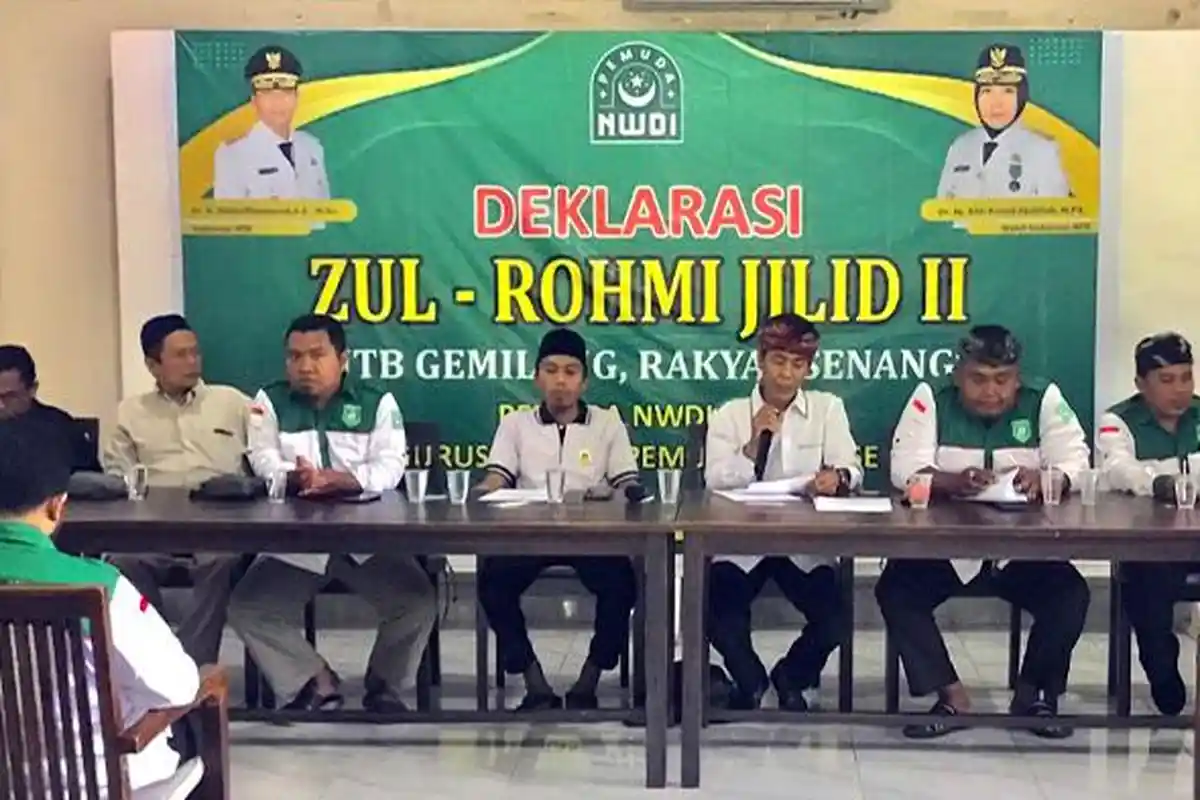 Pemuda NWDI Deklarasi Zul-Rohmi Jilid II untuk Pilkada NTB 2024