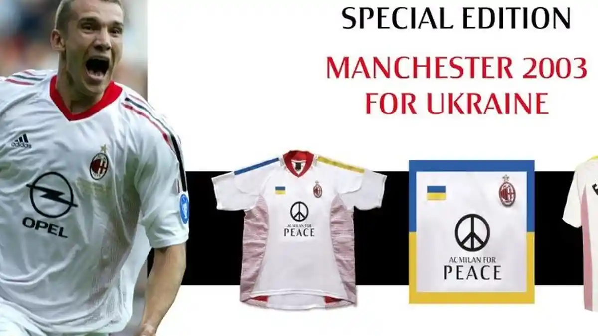 AC Milan Jual Jersey Spesial Shevchenko Mirip Musim 2003, Demi Galang Dana Bantuan Ukraina