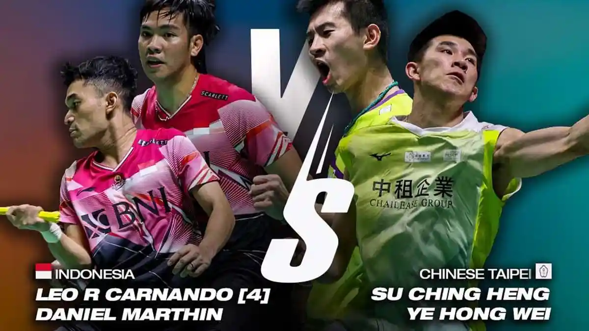 Live Streaming Final Thailand Masters 2023, Leo/Daniel vs Su Ching Heng/Ye Hong Wei