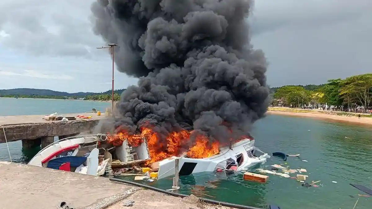 Polda Malut Telusuri Penyebab Ledakan Speedboat yang Ditumpangi Benny Laos, 9 Saksi Diperiksa