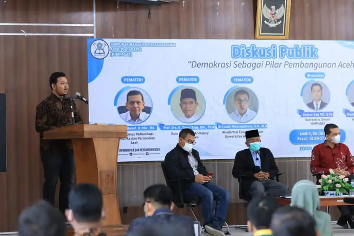 Himpasay Gelar Diskusi Publik, Gubernur Sebut Semangat Demokrasi Warnai Proses Pembangunan Aceh
