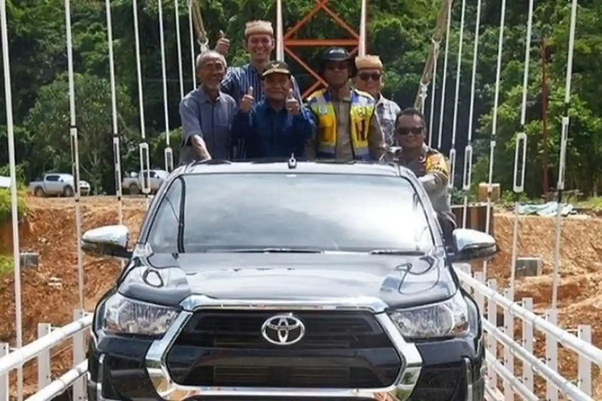 Kado HUT Ke-10 Kabupaten Mahulu, Jembatan Datah Suling Senilai Rp 60 M Diresmikan