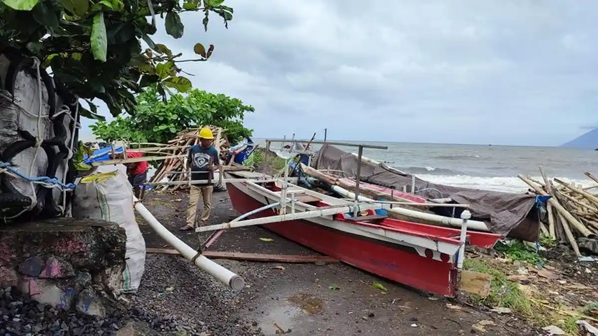 Cuaca Ekstrem, Sejumlah Nelayan di Manado Sulawesi Utara Ngaku Tak Berani Melaut