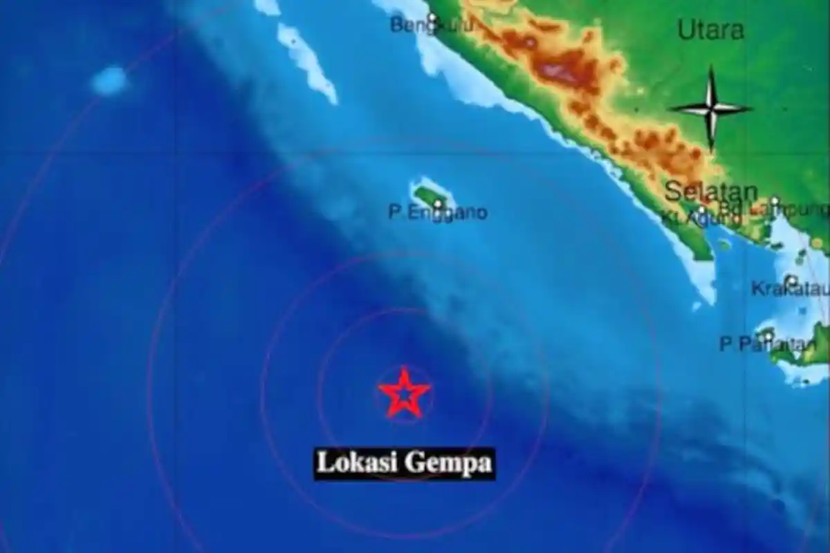 Gempa Tadi Pukul 00.06 WIB Kamis 27 Januari 2022, Berikut Data Lengkap BMKG Lokasi Titik Pusatnya