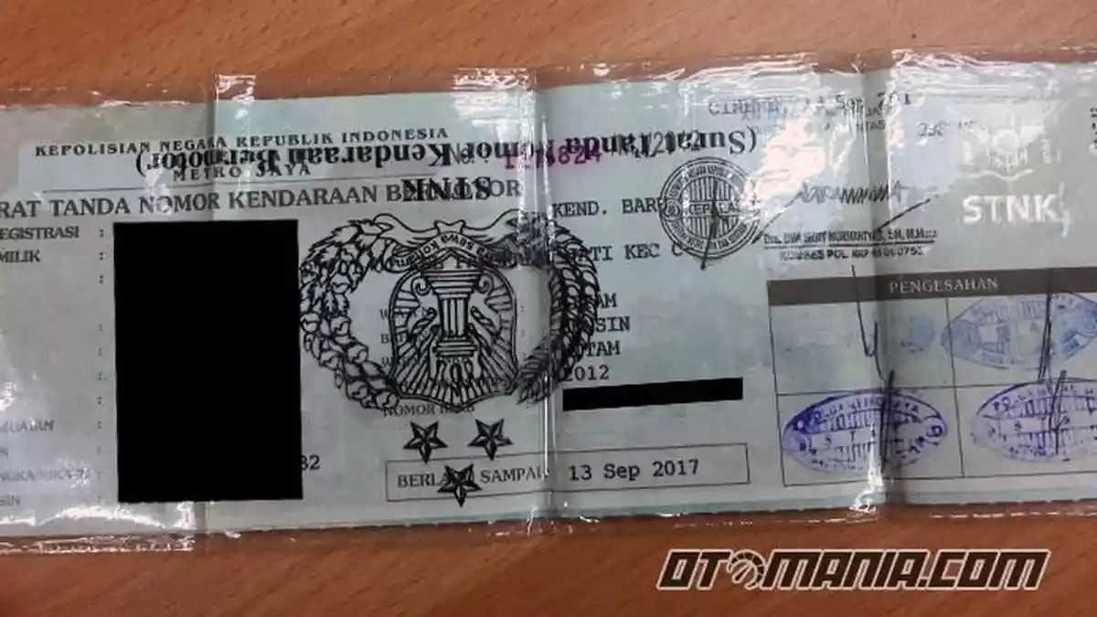 Cara Mengurus STNK Hilang Tapi Motor Masih Kredit, Simak Syarat yang Dibutuhkan