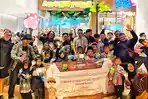 Momen Kebersamaan, Forum Wartawan Polri Ajak Belasan Anak Yatim Bermain di Senayan