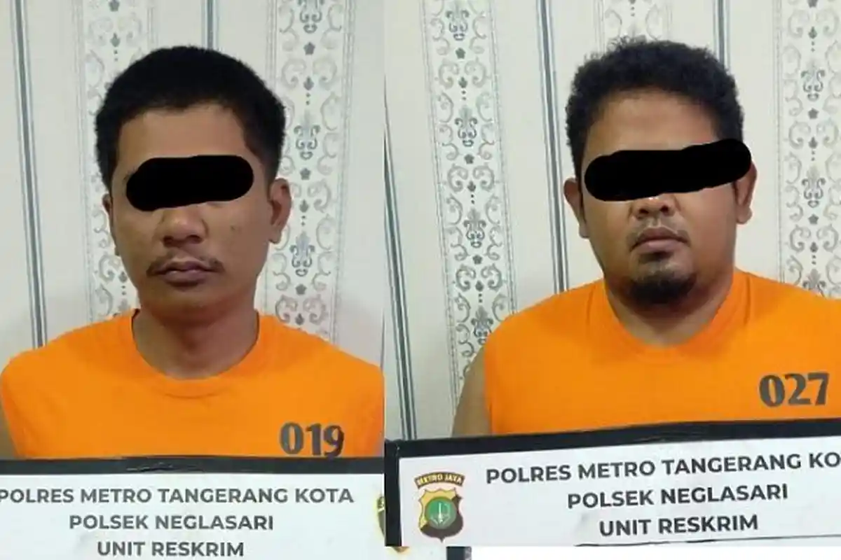 Polsek Neglasari Tangkap Dua Pemuda Pencuri Kabel Penangkal Petir dari Apartemen Aeropolis