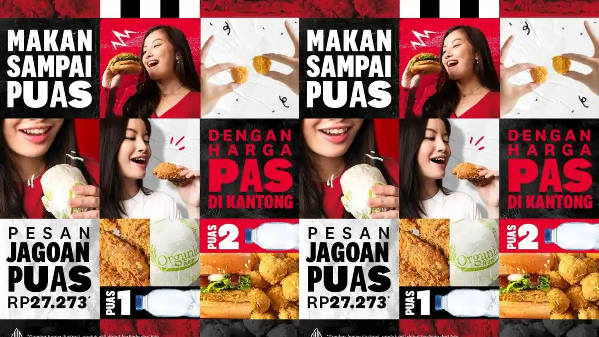 PASTI HEMAT! Promo KFC Januari 2024, Dapatkan Paket Jagoan Puas Mulai Rp 27 Ribuan